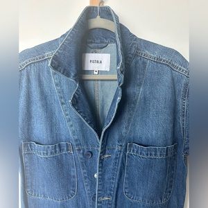 Pistola Denim Jumpsuit. Size Medium